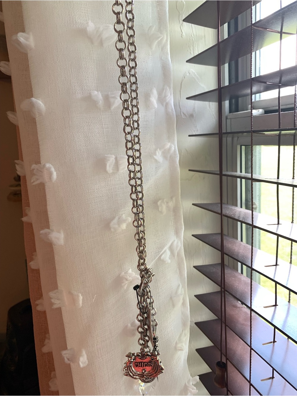 Chico's Silver-Tone Chain Anniversary Collection Necklace with Charms